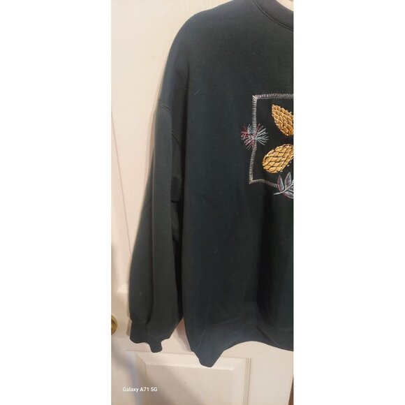 Vintage 90’s Bolo Spirit Hedgehog Autumn Crewneck Sweater Women’s M Grannycore - Picture 3 of 6